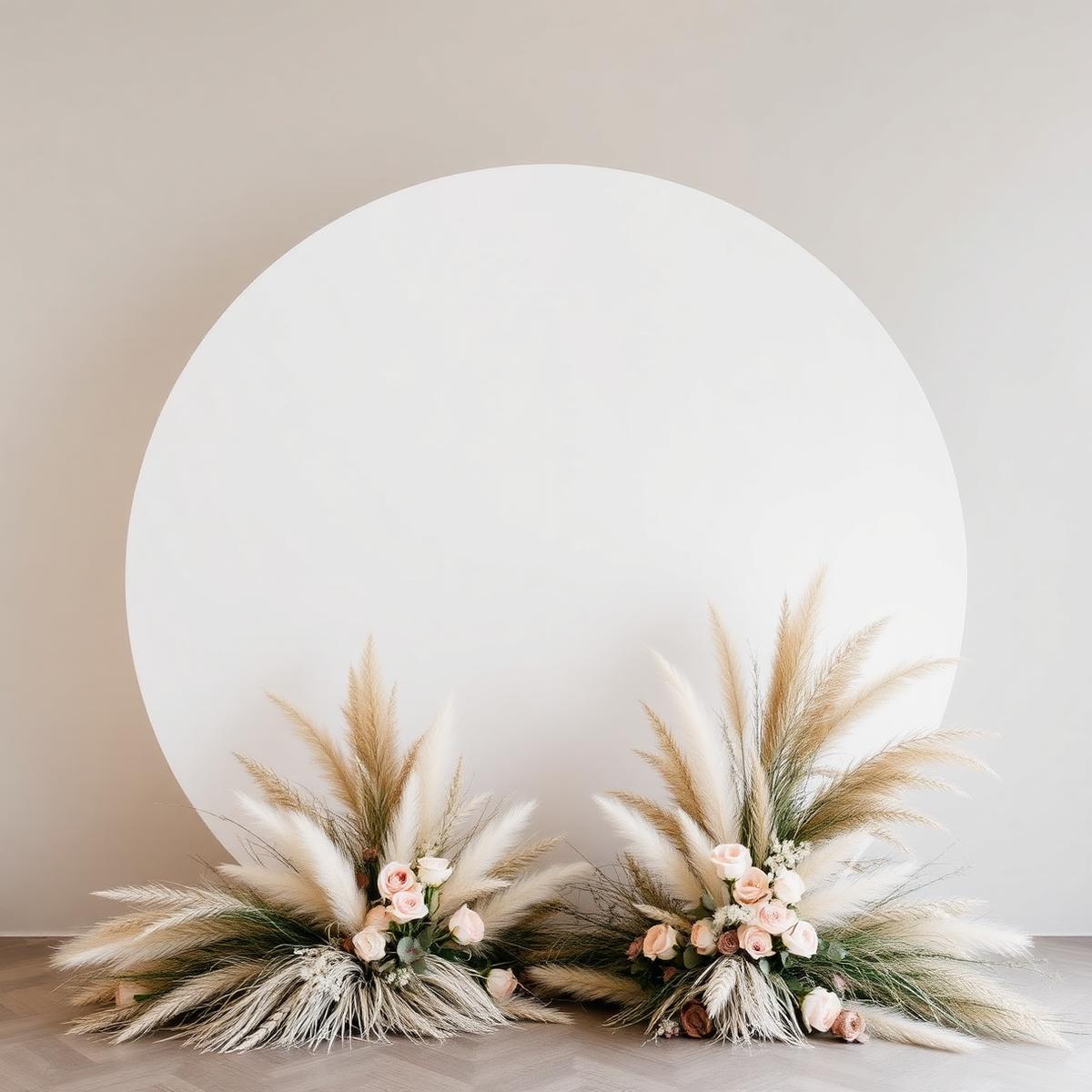 Pampas Circle Backdrop