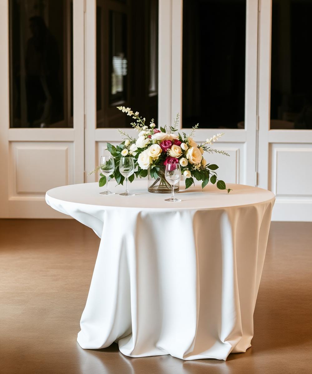 Draped Cocktail Table